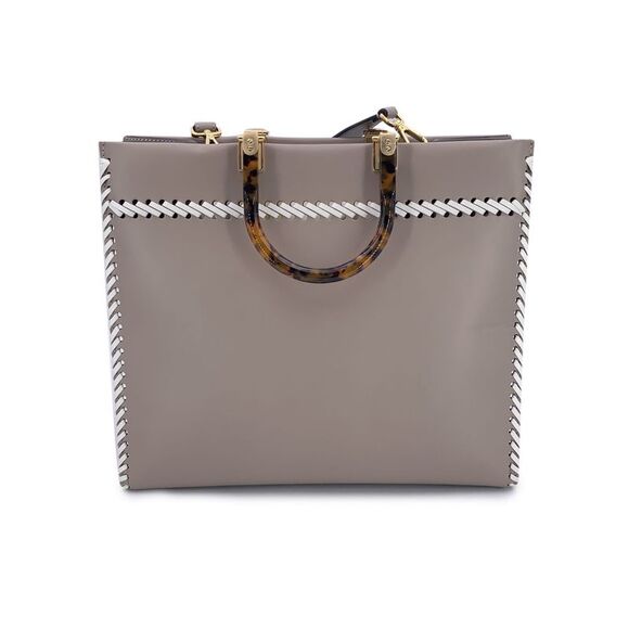 Fendi Leather Tote Bag Sunshine - Picture 3 of 6